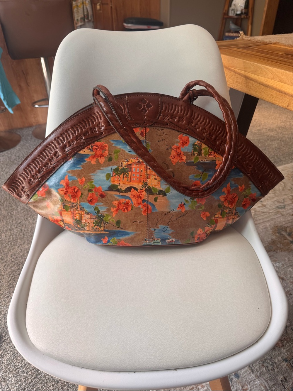 Patricia Nash Rivera Dome Leather Tote